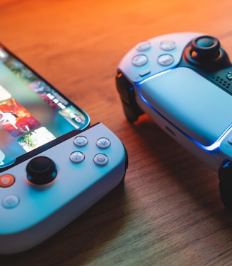 A vibrant gaming-themed illustration showing a mobile device surrounded by colorful app icons and bonus coins.