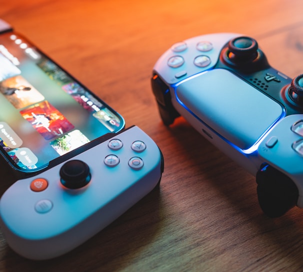 A vibrant gaming-themed illustration showing a mobile device surrounded by colorful app icons and bonus coins.